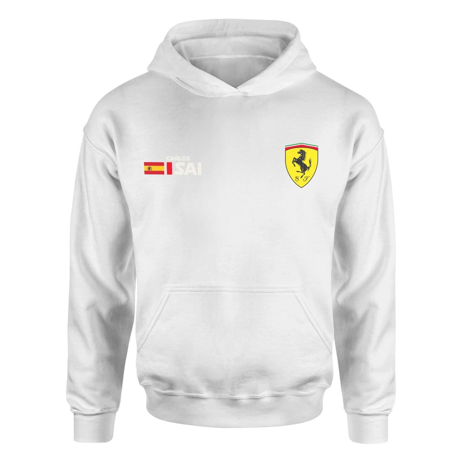 Carlos Sainz Ferrari Name Tag Hoodie
