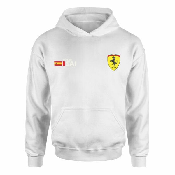 Carlos Sainz Ferrari Name Tag Hoodie