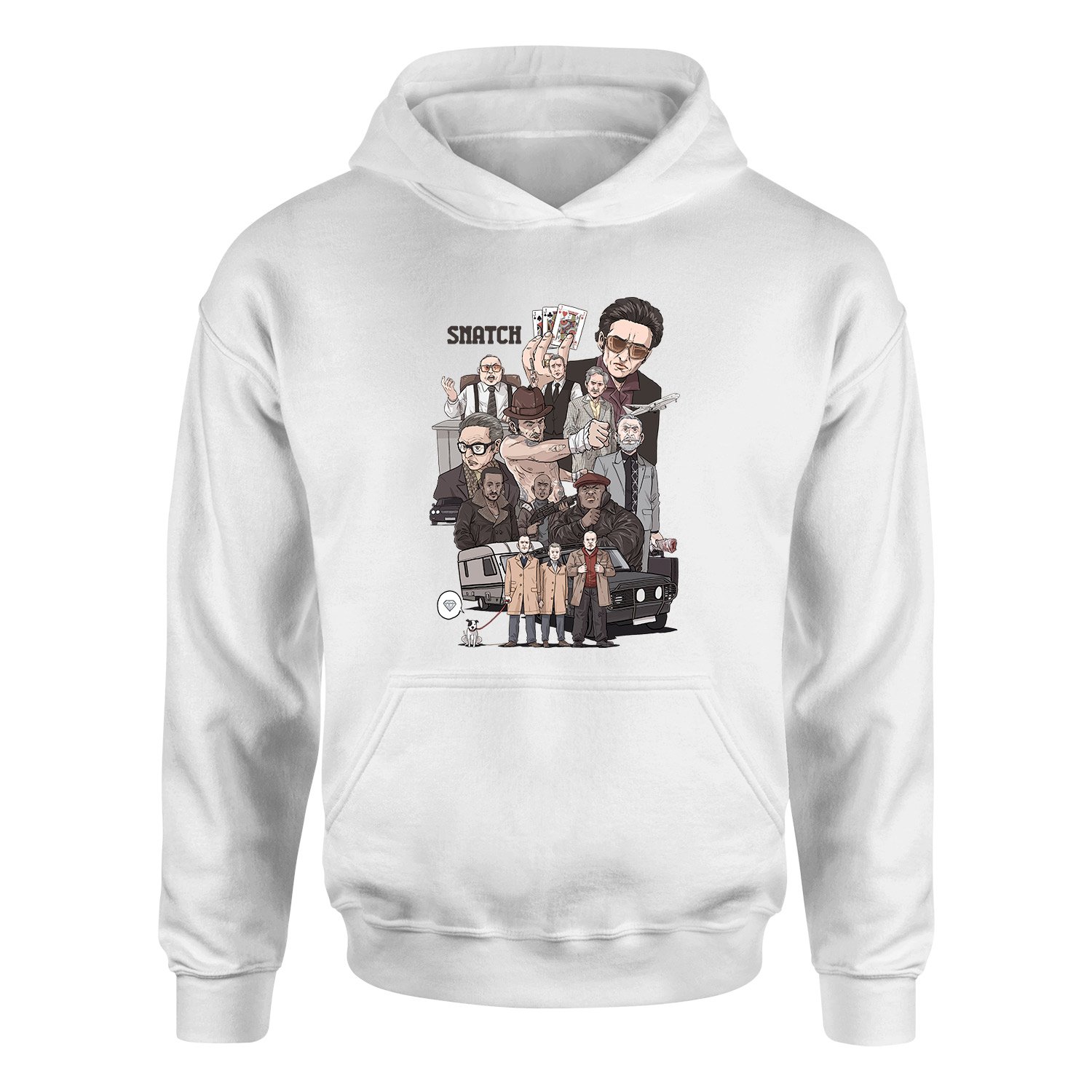 Snatch Movie Hoodie S - Beyaz