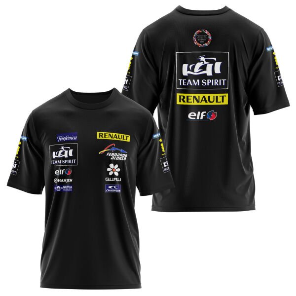 Renault Team Spirit Vintage Teamline Oversize Tişört M - Siyah