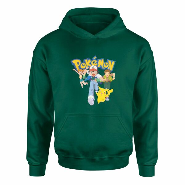 Pokemon Gotta Catch ’em All Hoodie L - Nefti Yeşili