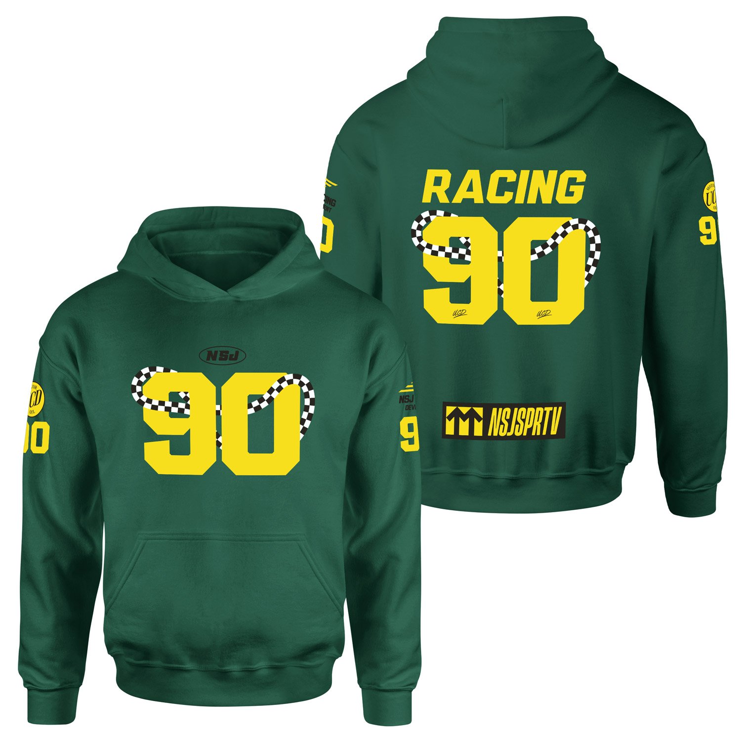 NSJSPRTV Racing Development Teamline Hoodie M - Nefti Yeşili