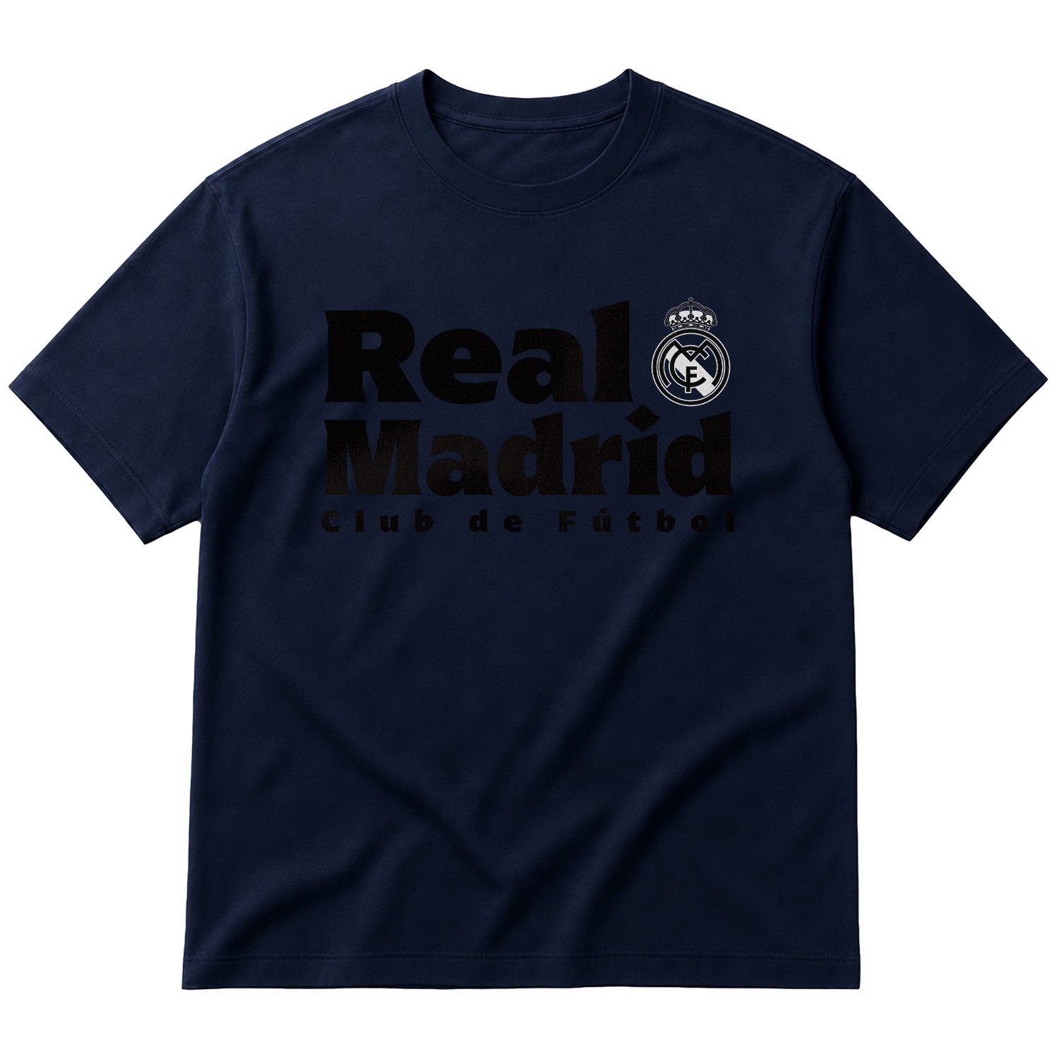 Real Madrid Club de Futbol Oversize Tişört S - İndigo Mavisi