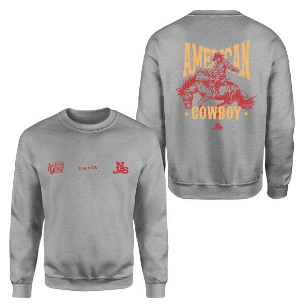 American Cowboy NSJ Premium Sweatshirt XL - Gri