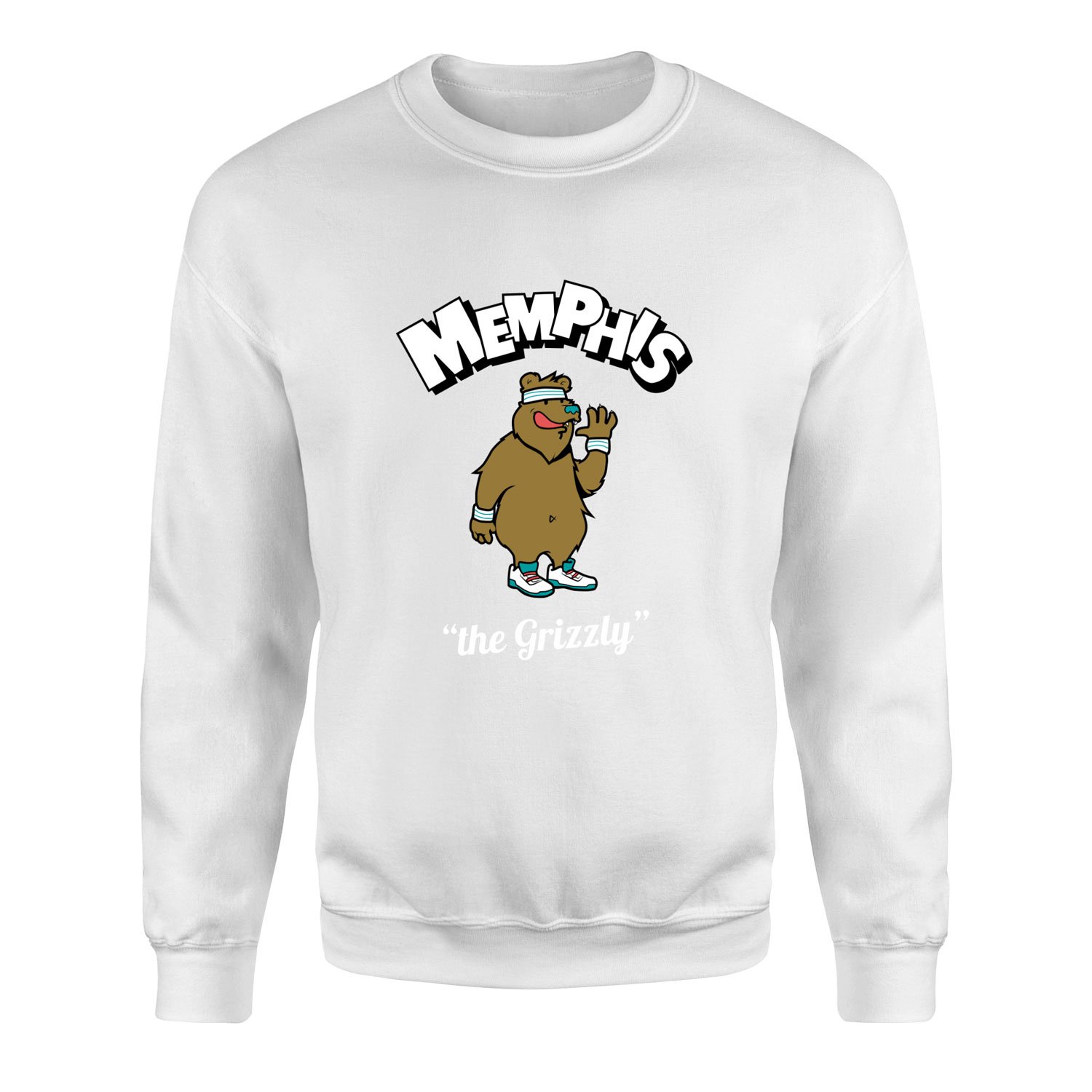 Memphis Cartoon Sweatshirt XXL - Beyaz