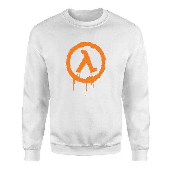 Half-Life Spray Sweatshirt M - Beyaz