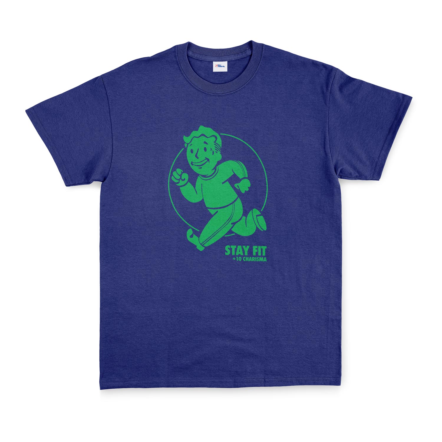 Vault Boy Stay Fit Tişört M - İndigo Mavisi