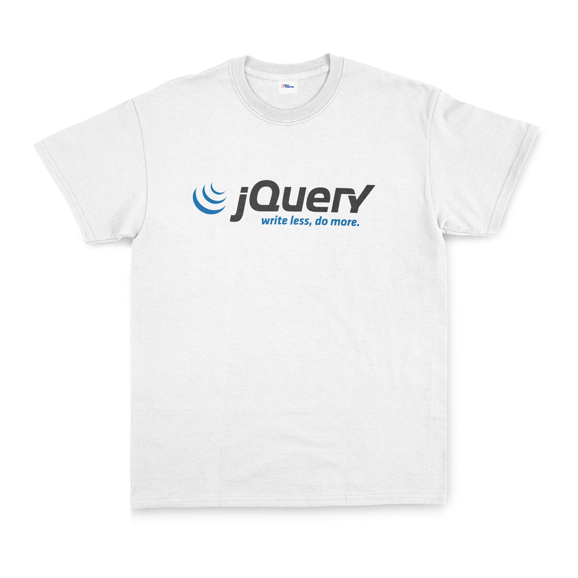 jQuery Tişört L - Beyaz