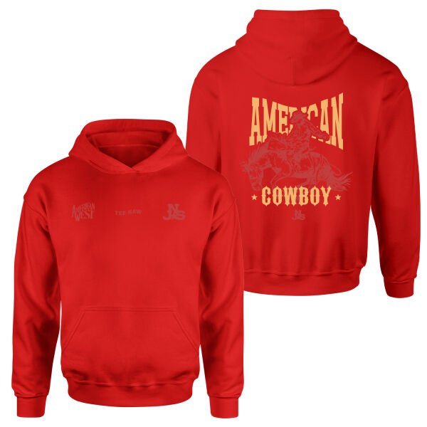 American Cowboy NSJ Premium Hoodie XL - Kırmızı
