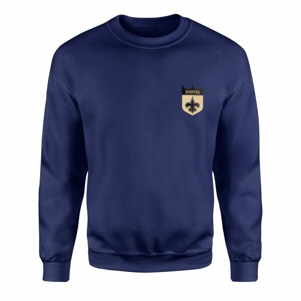 New Orleans Saints Badge Sweatshirt L - İndigo Mavisi