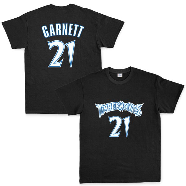 Kevin Garnett 21 THRBCK Forma Tişört S - Siyah