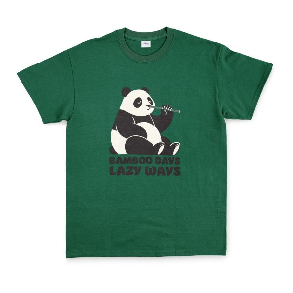 Bamboo Days Lazy Ways Tişört M - Nefti Yeşili
