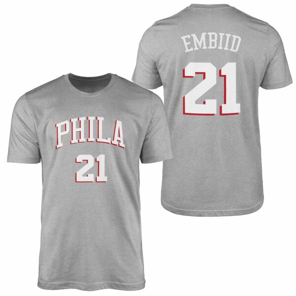 Joel Embiid Philadelphia Forma Tişört M - Gri