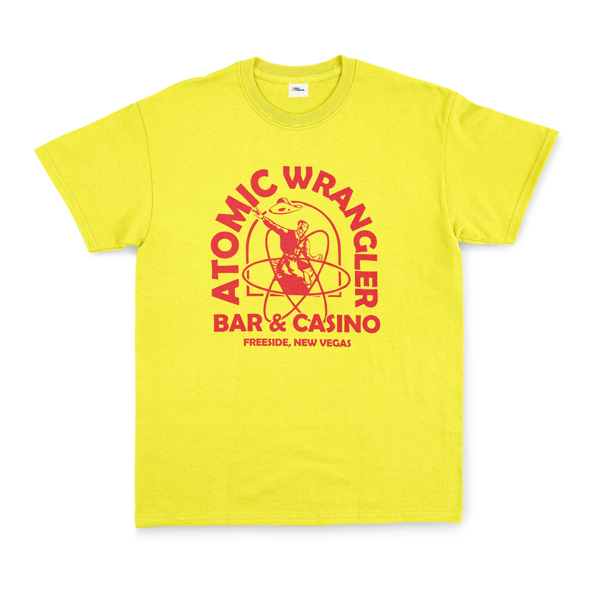 Atomic Wrangler | Fallout Tişört XXL - Sarı
