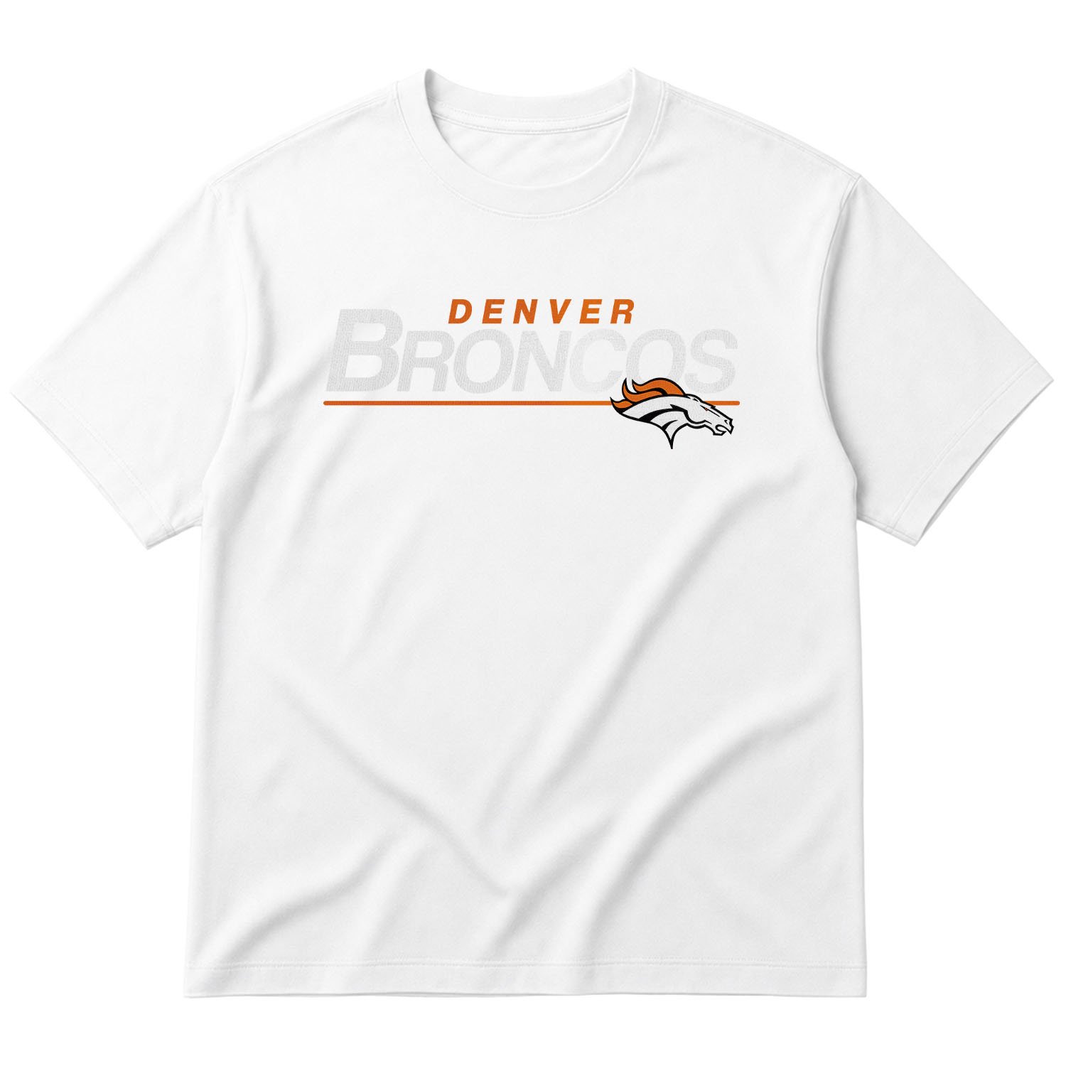 Denver BRONCOS Oversize Tişört L - Beyaz