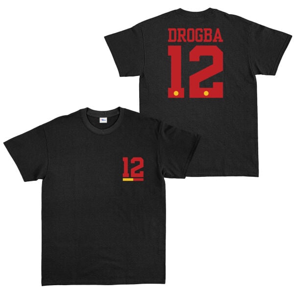 Didier Drogba Forma Tişört L - Siyah