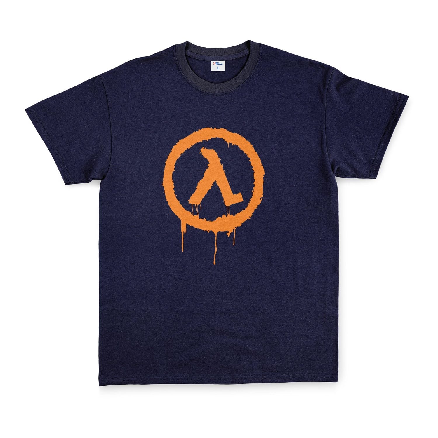 Half-Life Spray Tişört XXL - İndigo Mavisi