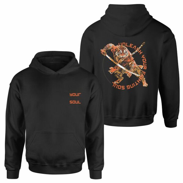 Unleash Your Fighting Soul | Siberian Tiger Hoodie XL - Siyah
