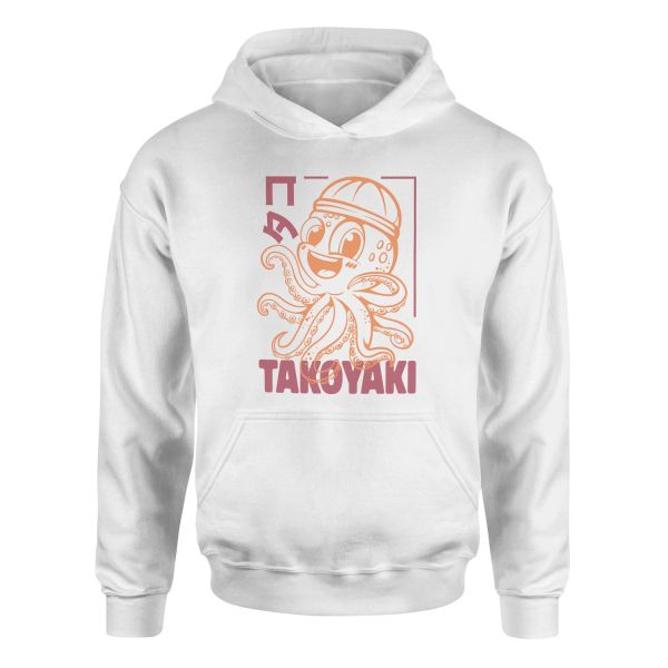 Takoyaki Hoodie L - Beyaz