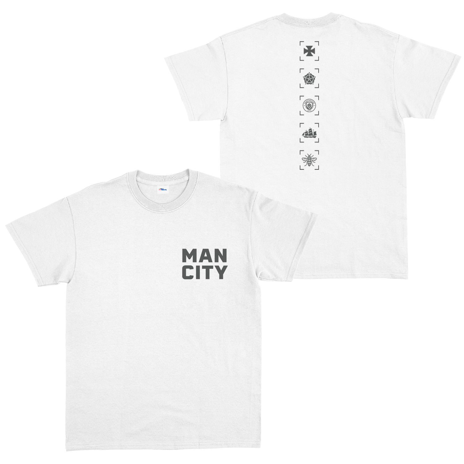 Manchester City Heritage Tişört L - Beyaz