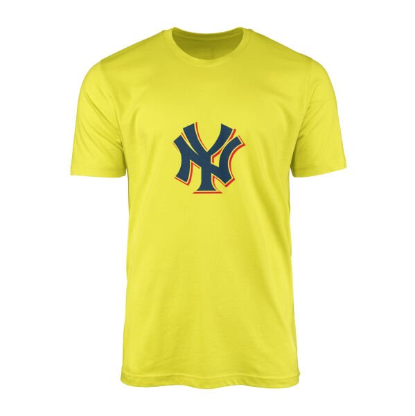 NY Yankees C Tişört XL - Sarı
