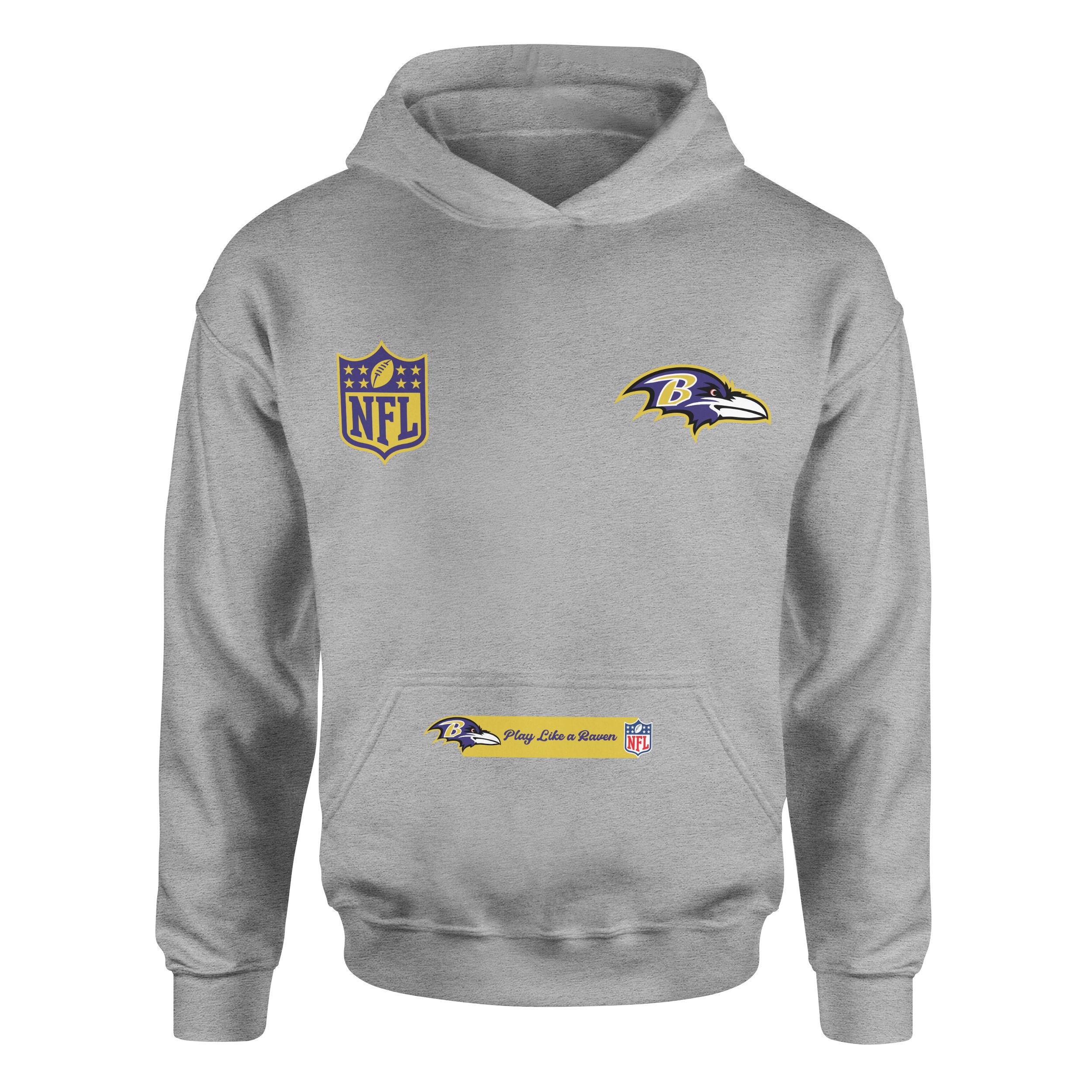 Play Like a Raven Baltimore Ravens MVP Hoodie S - Gri