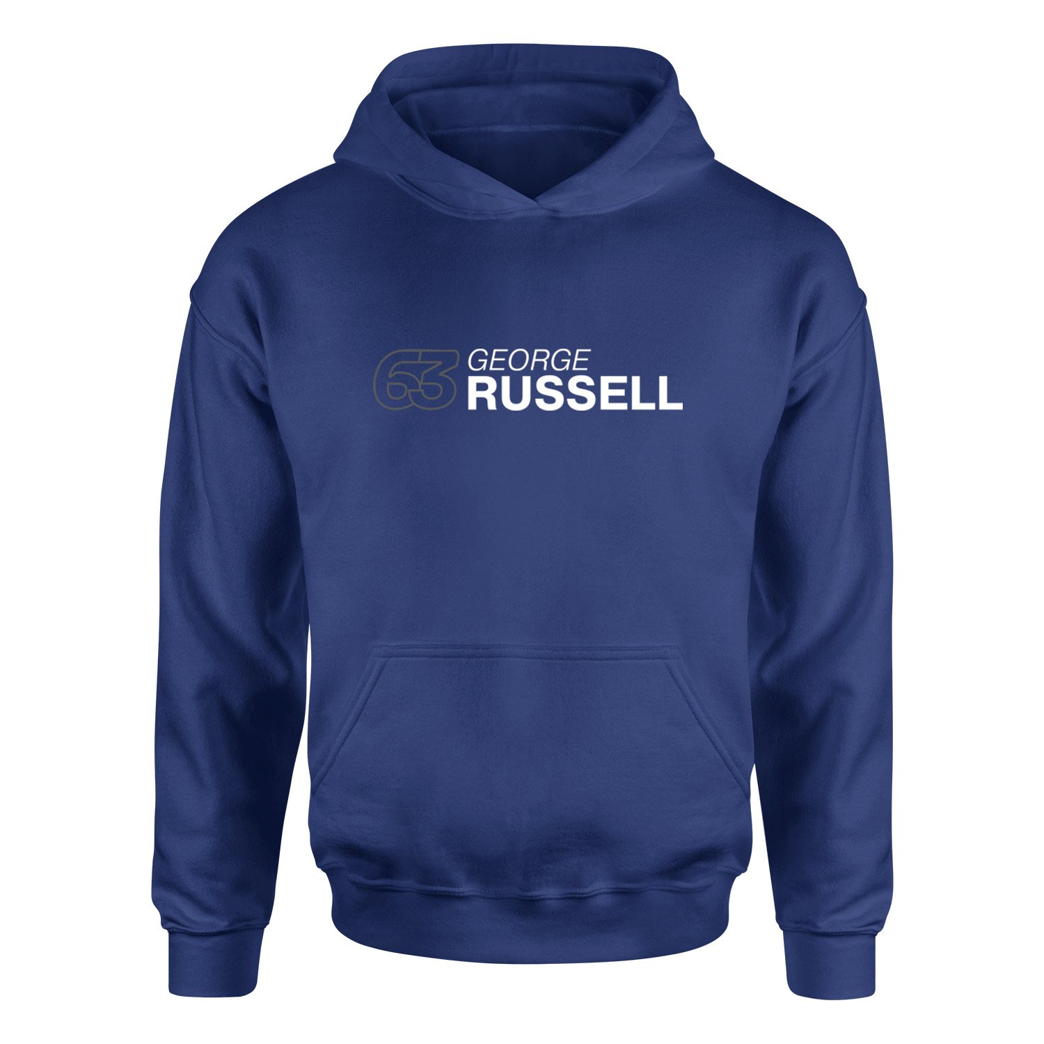 George Russell 63 Hoodie S - İndigo Mavisi
