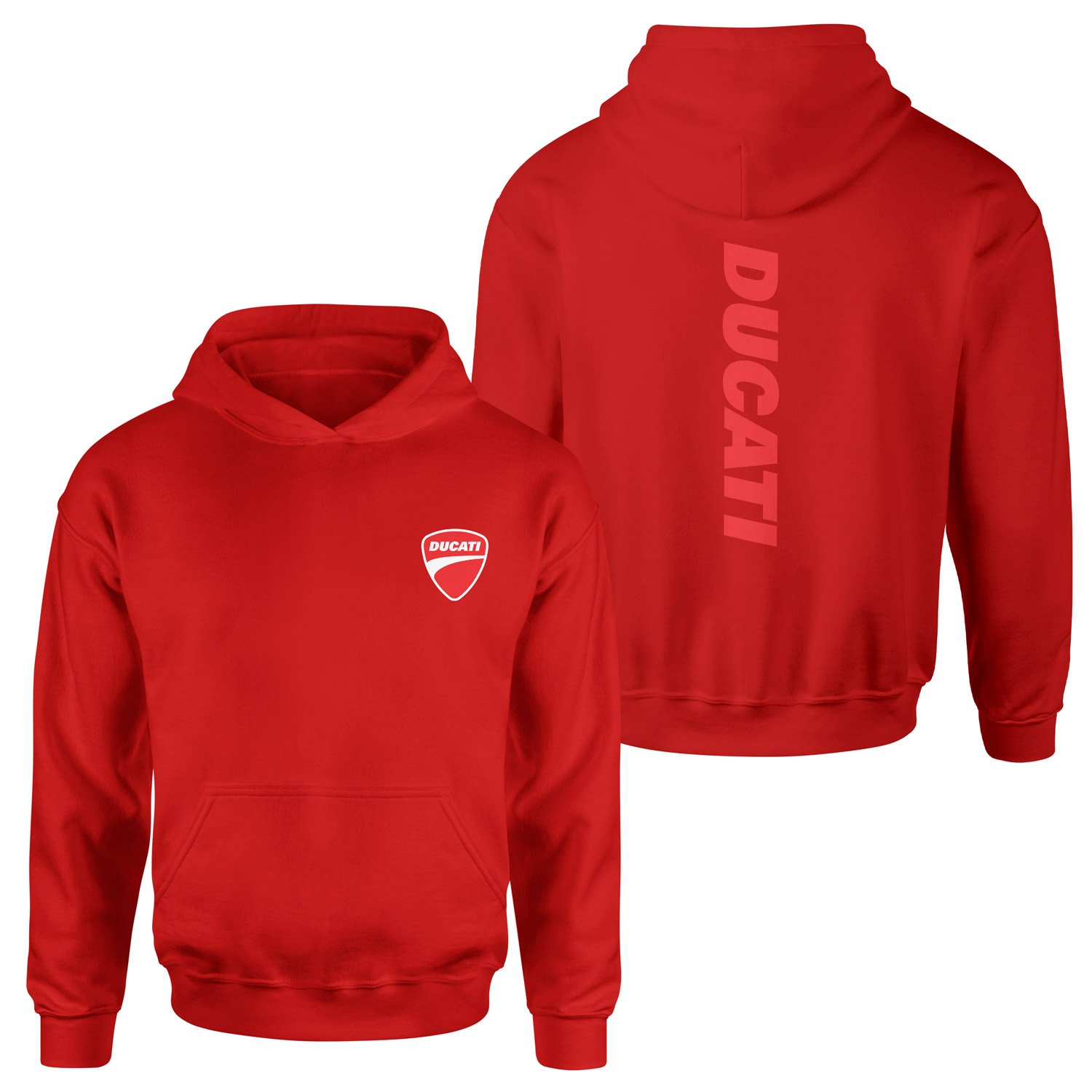 Ducati Basic Racing Hoodie L - Kırmızı