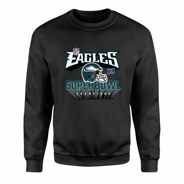 Philadelphia Eagles SB Champions Sweatshirt XL - Siyah