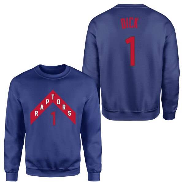 Gradey Dick 1 Raptors Jersey Sweatshirt XL - İndigo Mavisi