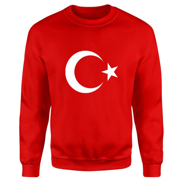 Türkiye Sweatshirt L - Kırmızı
