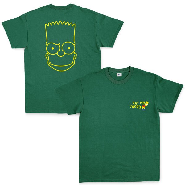 Eat My Shorts Bart Simpson Tişört L - Nefti Yeşili
