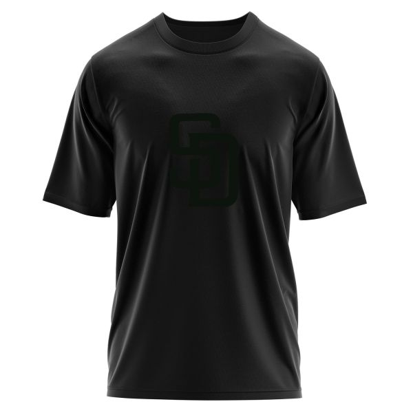 San Diego Padres Oversize Tişört L - Siyah