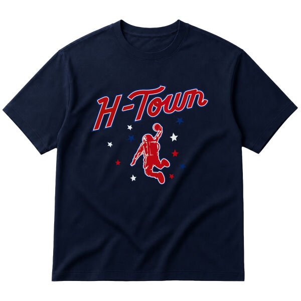 H-TOWN Rockets Oversize Tişört M - İndigo Mavisi