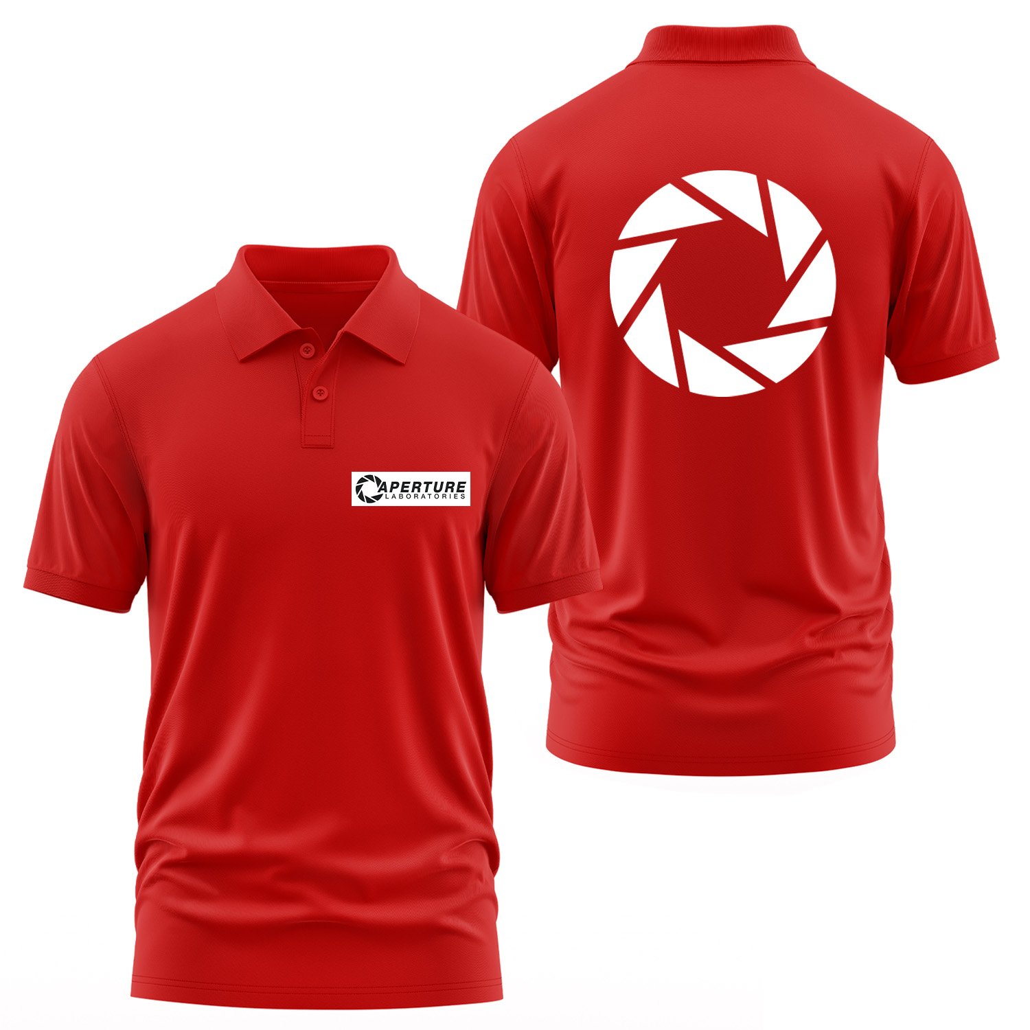 Aperture Laboratories Polo Tişört XXL - Kırmızı