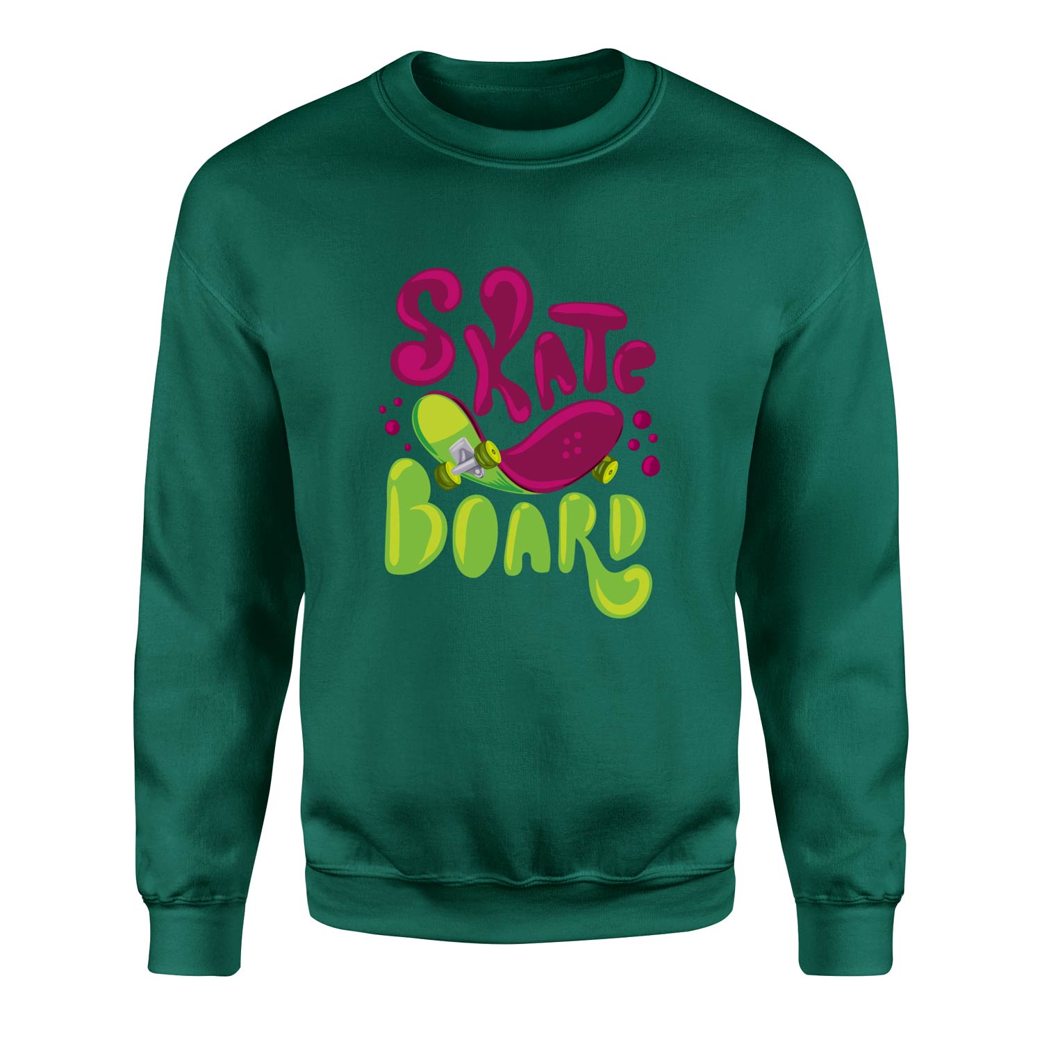 Dripping Skate Sweatshirt L - Nefti Yeşili