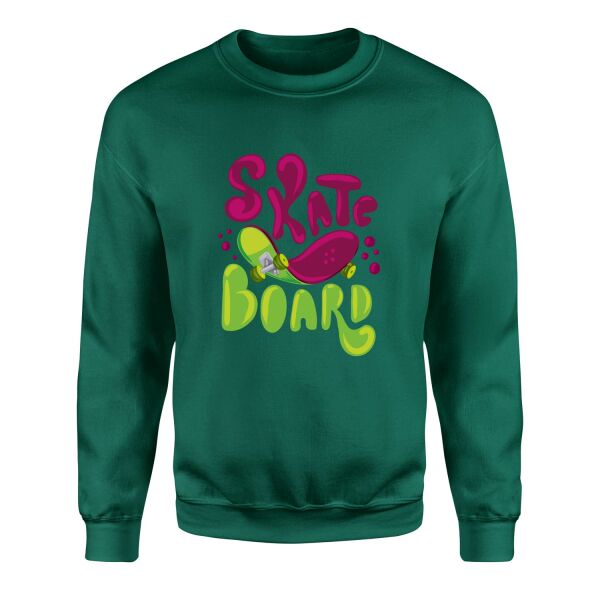 Dripping Skate Sweatshirt L - Nefti Yeşili