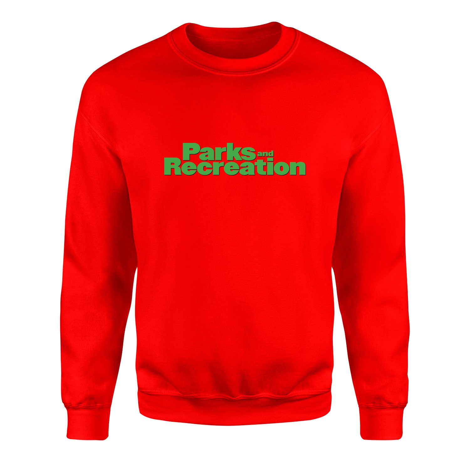 Parks and Recreation Sweatshirt M - Kırmızı