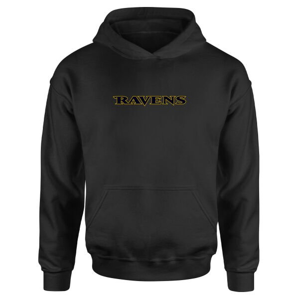 BAL RAVENS Iconic Hoodie S - Siyah