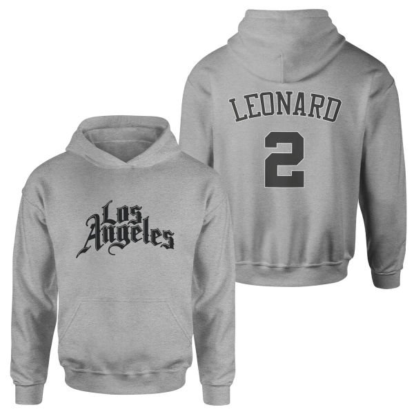 Kawhi Leonard Los Angeles Forma Hoodie XXL - Gri