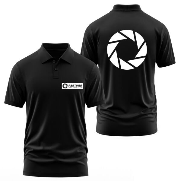 Aperture Laboratories Polo Tişört S - Siyah