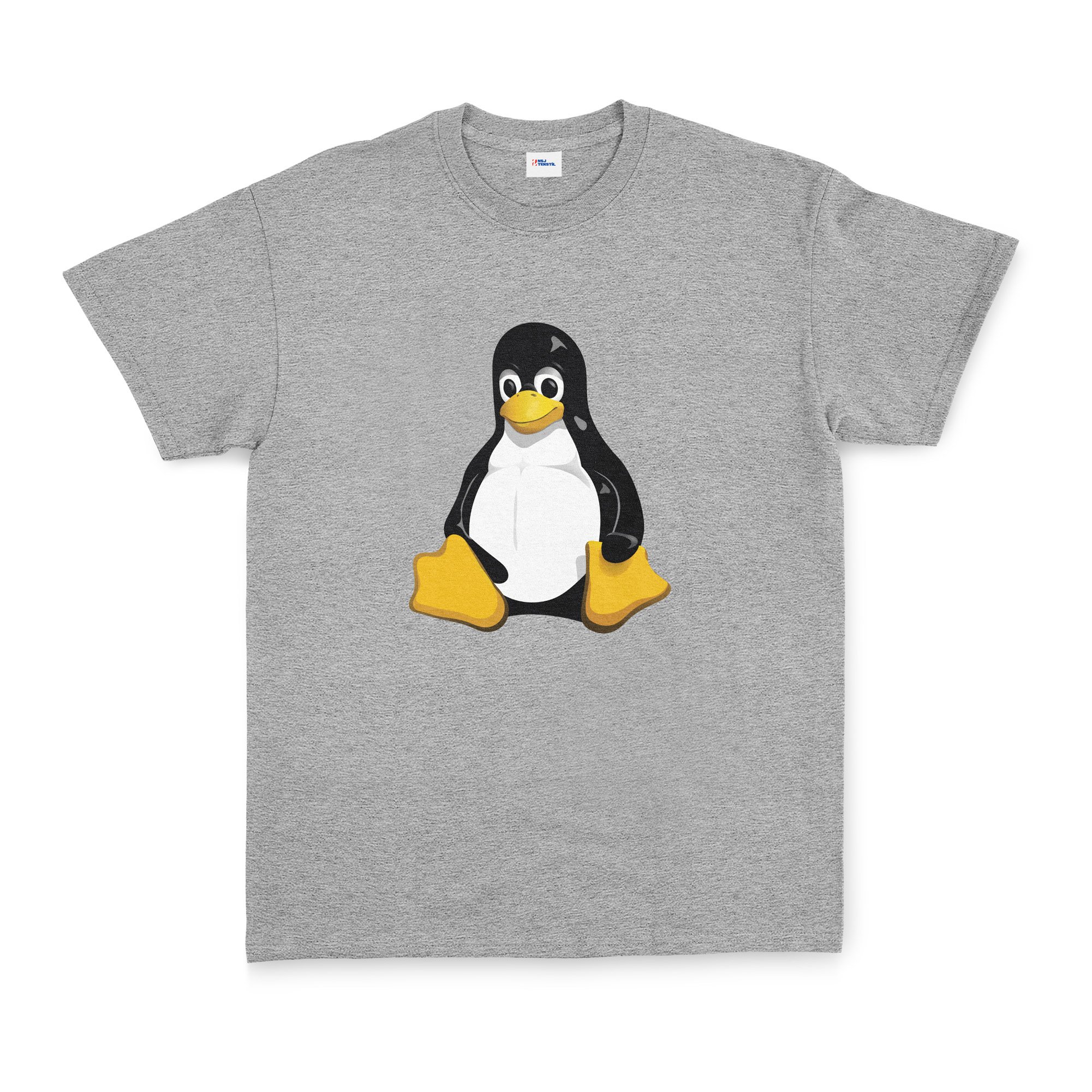 Linux Tux Tişört M - Gri