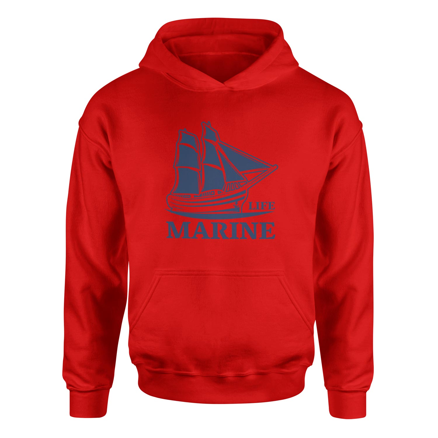 Marine Life Denizci Hoodie S - Kırmızı