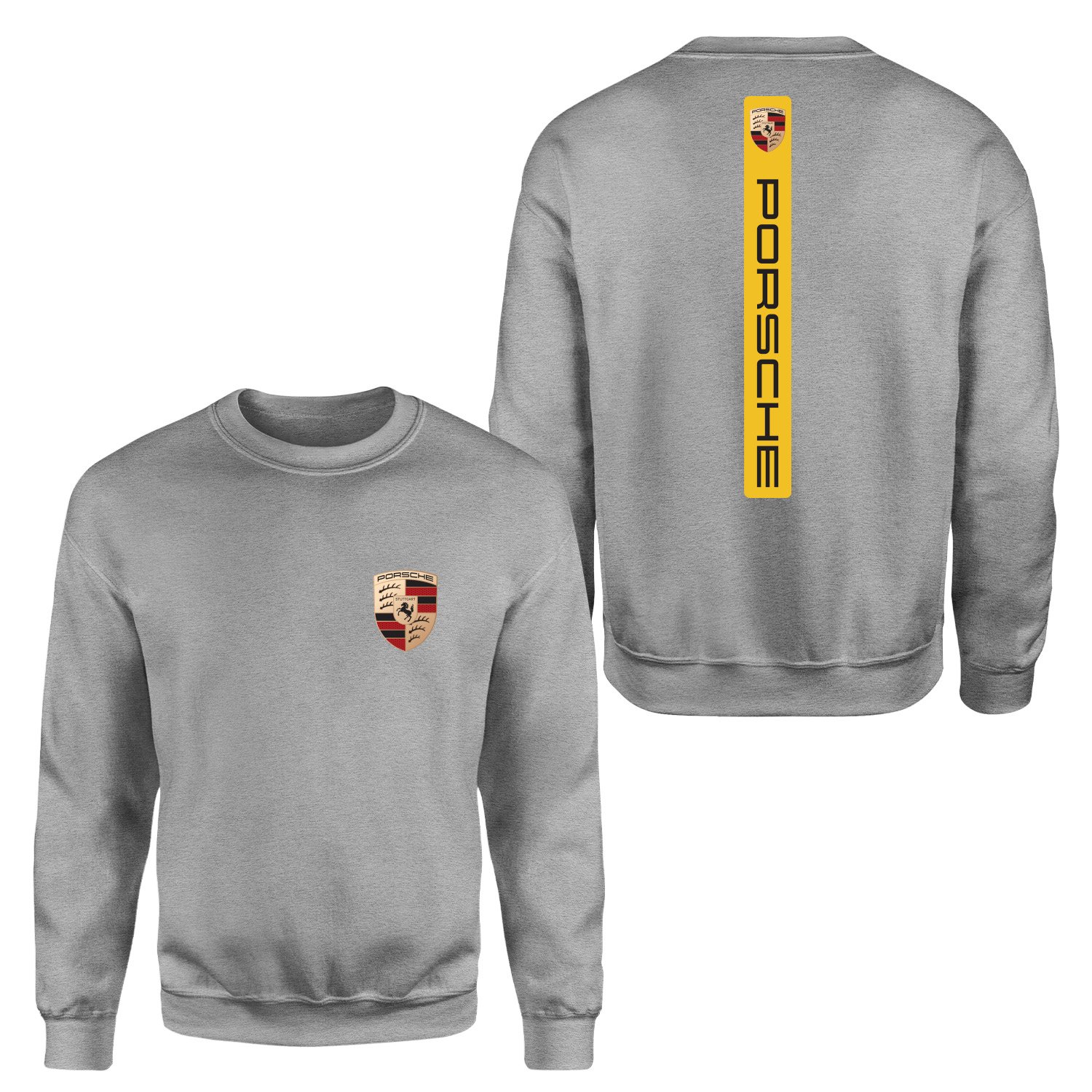 Porsche V Graphic Racing Yellow Sweatshirt XL - Gri