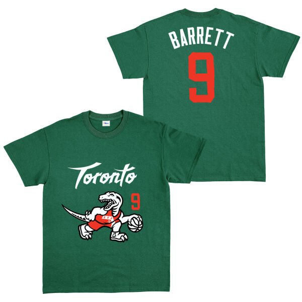RJ Barrett 9 City Edition Raptors Tişört M - Nefti Yeşili