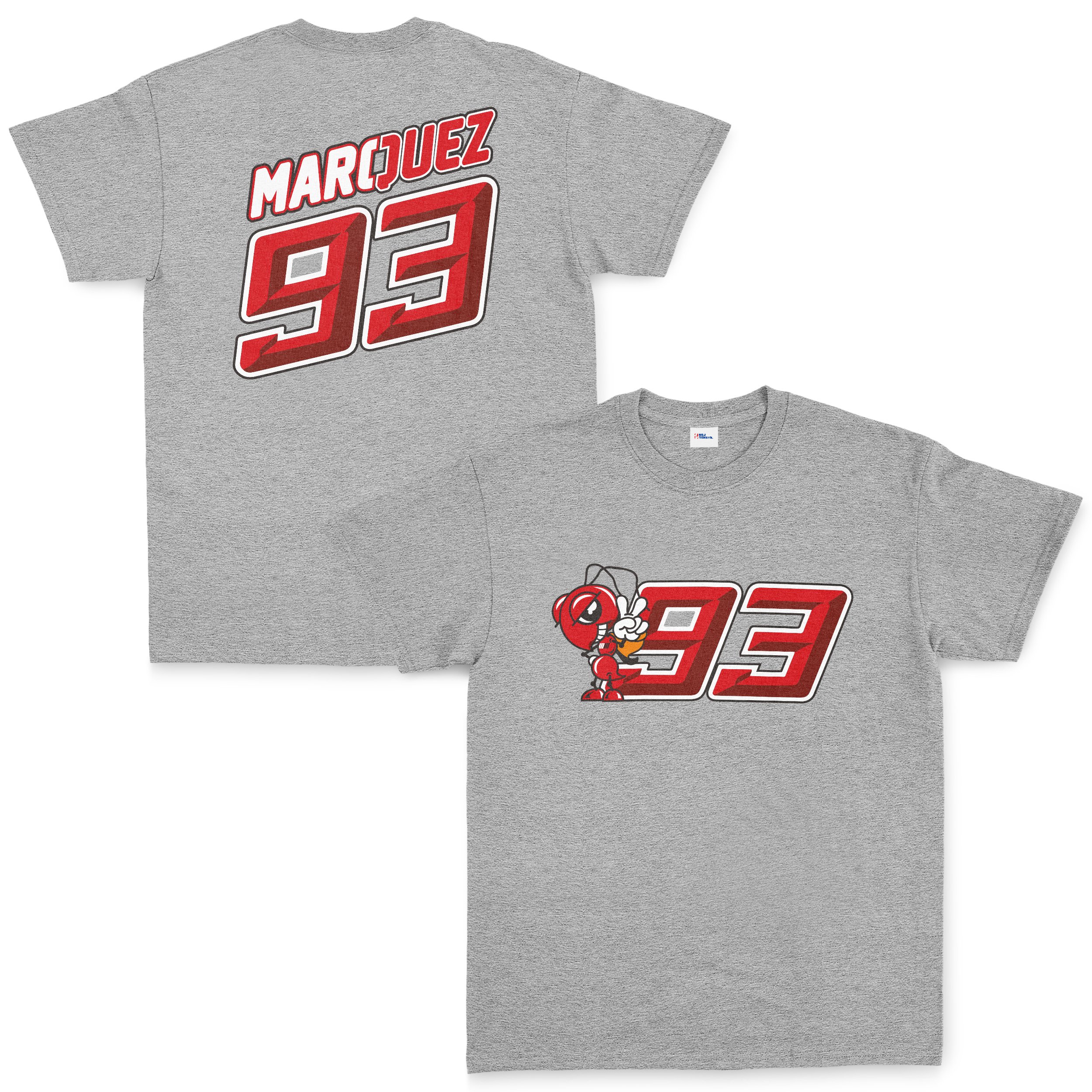 Marc Marquez 93 Tişört XXL - Gri