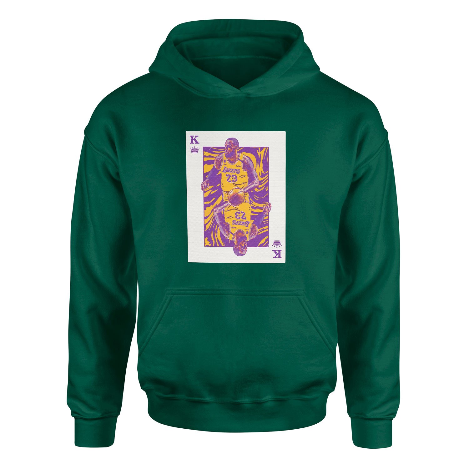 King James Card Hoodie S - Nefti Yeşili