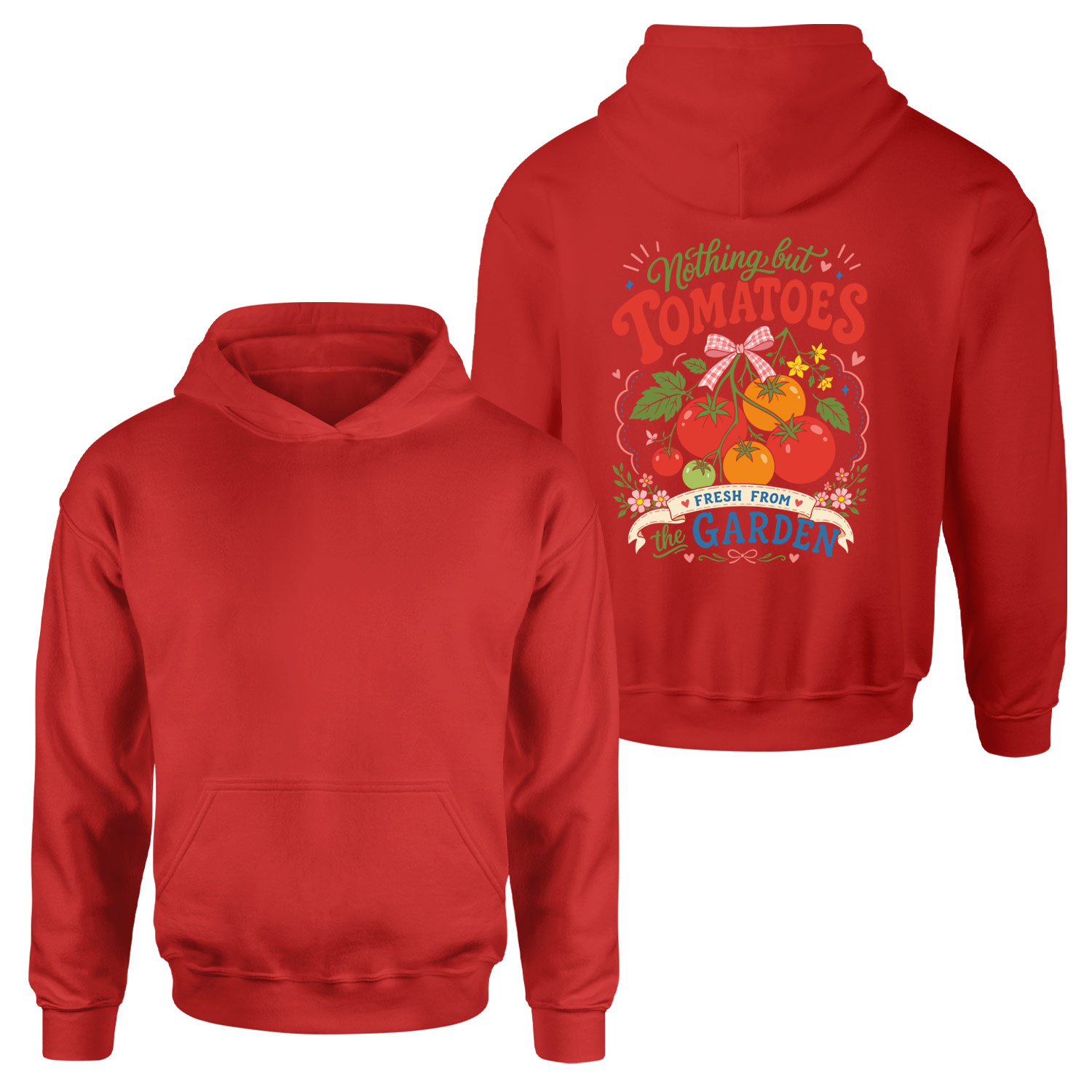 Fresh Tomatoes Hoodie XXL - Kırmızı