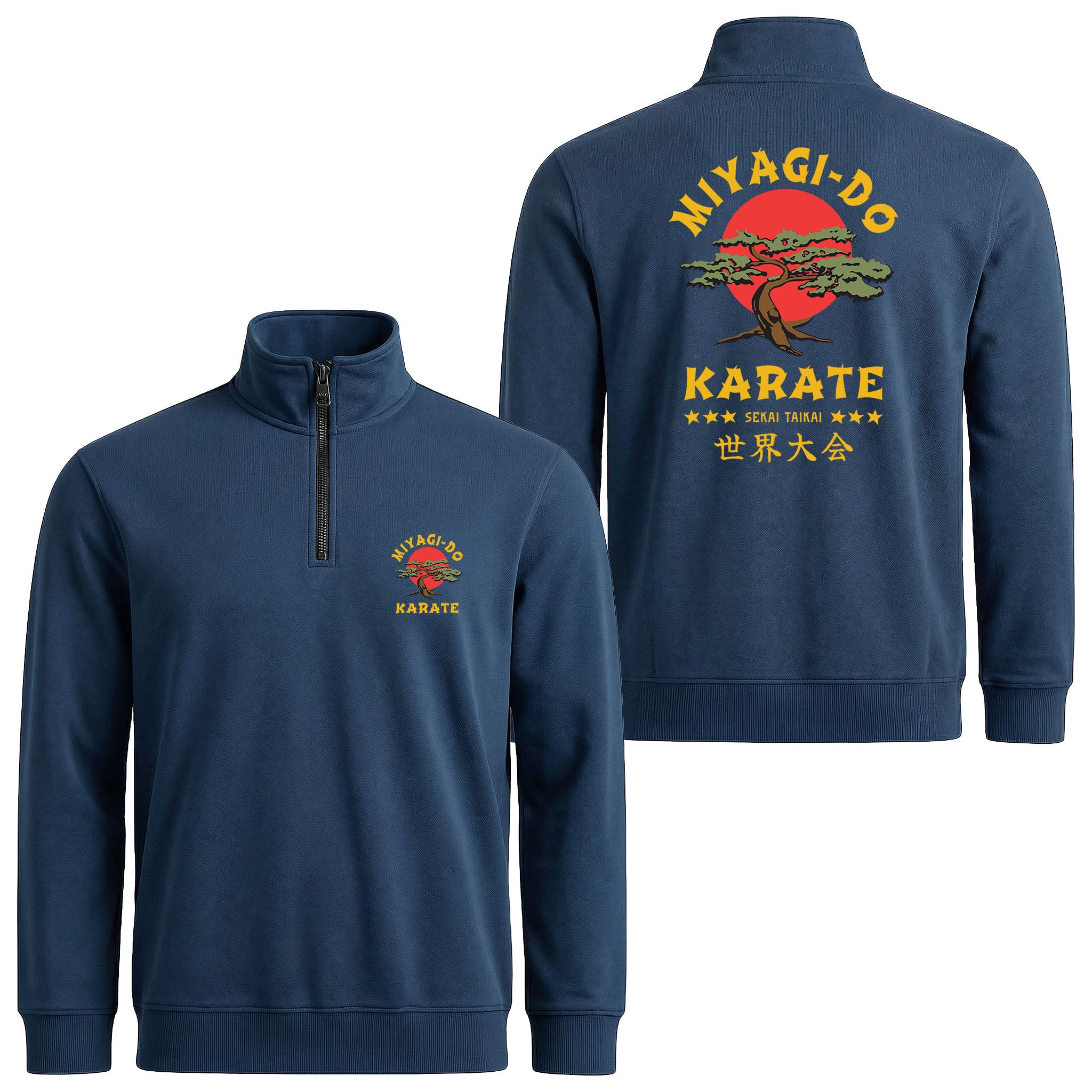 Miyagi Do Karate Yarım Fermuarlı Sweatshirt