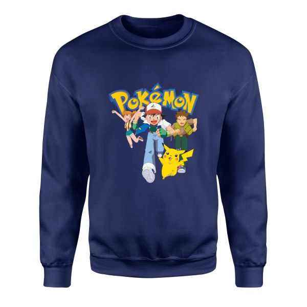 Pokemon Gotta Catch ’em All Sweatshirt S - İndigo Mavisi